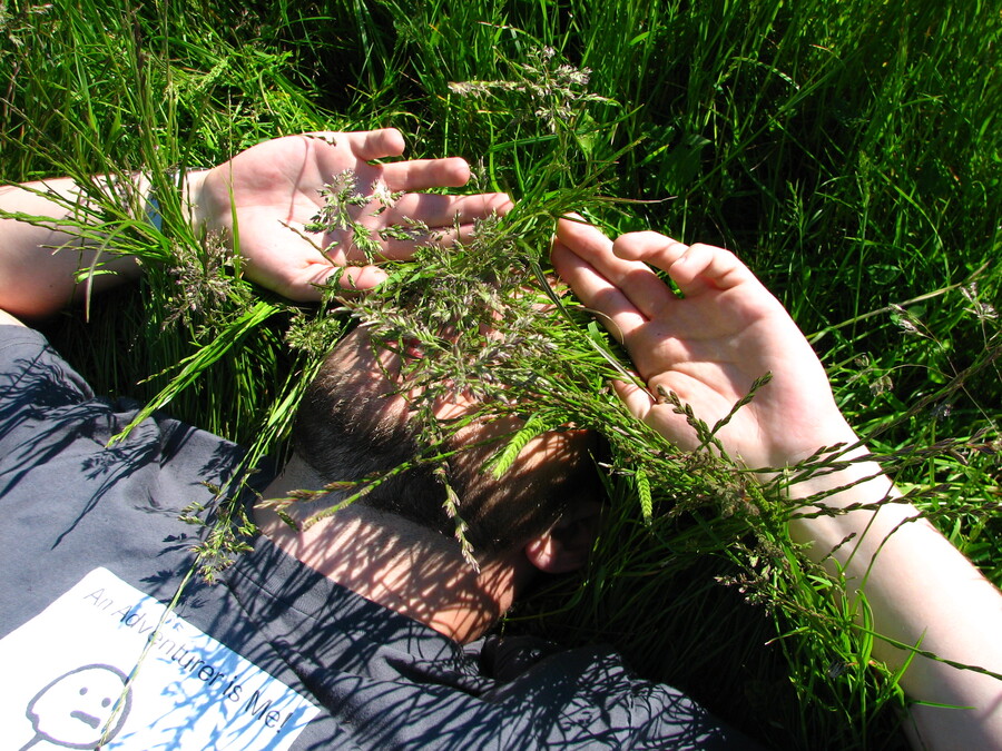 Me hiding in the grass ;-)