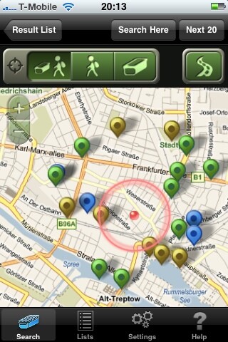 Geocaching App: Map