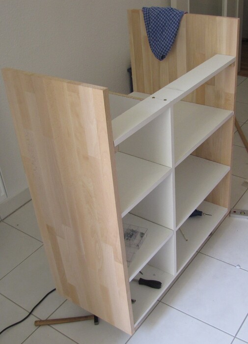 Shelf boards assembled
