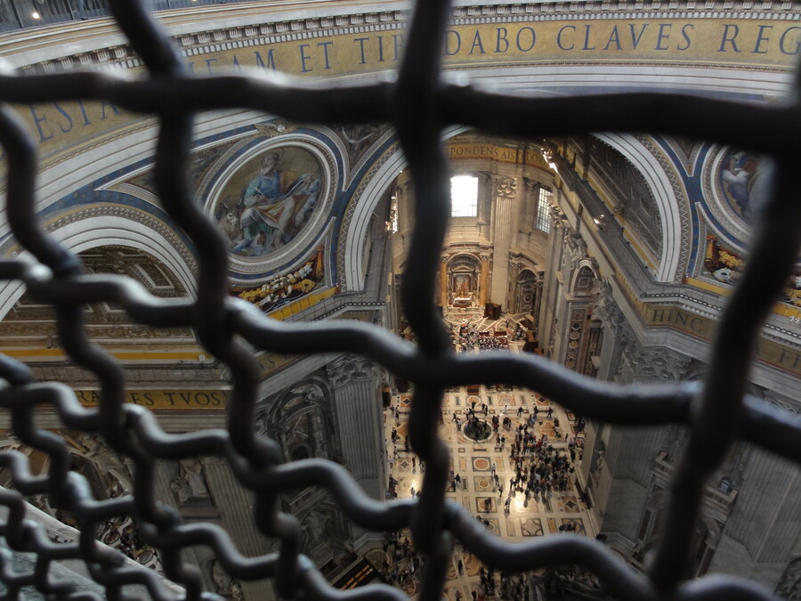 Inside the Cuppola of St. Peter's Basilica