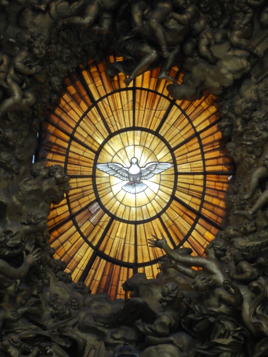 Part of Bernini's "Gloria" in St. Peter's Basilica