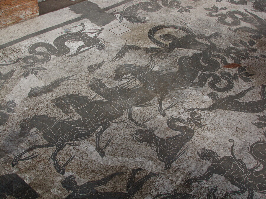 Floor Mosaics at Ostia Antica