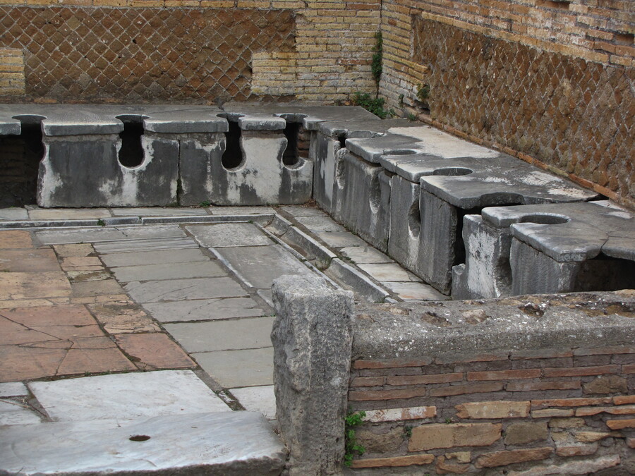 Roman Toilets at Ostia Antica