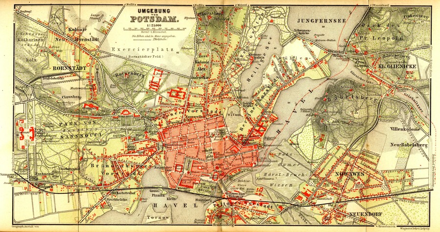 Map: Potsdam and Surroundings