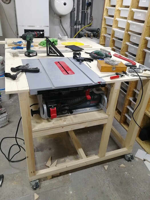 mounted table saw