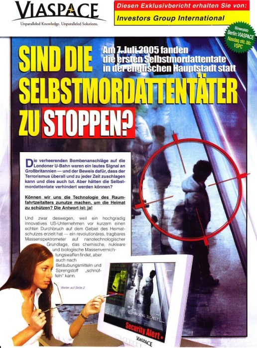 Viaspace Pamphlete Frontpage Viaspace Pamphlete Frontpage