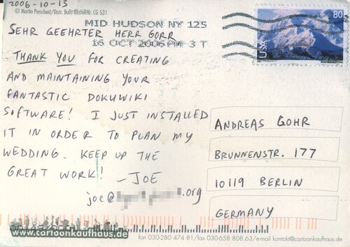 Postcard from Joe