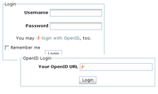 The OpenID plugin in action