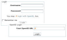 The OpenID plugin in action