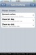 The resulting menu, choosing an option will open Mobile Safari