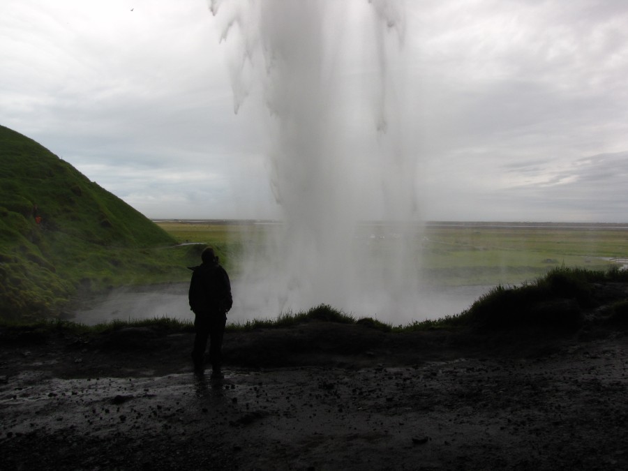 Behind the Seljalandsfoss