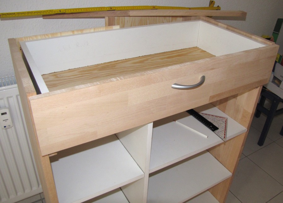Drawer frontside finished