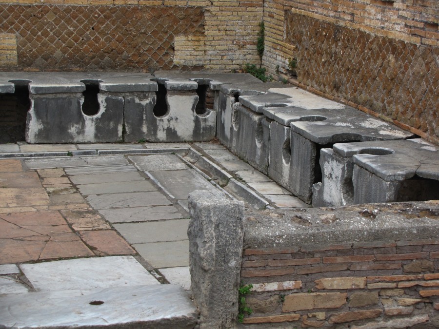 Roman Toilets at Ostia Antica Roman Toilets at Ostia Antica