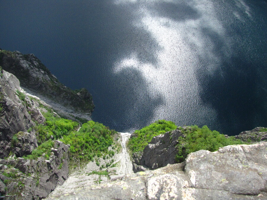 View down from Pulpit Rock