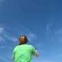 Kaddi flying the Kite