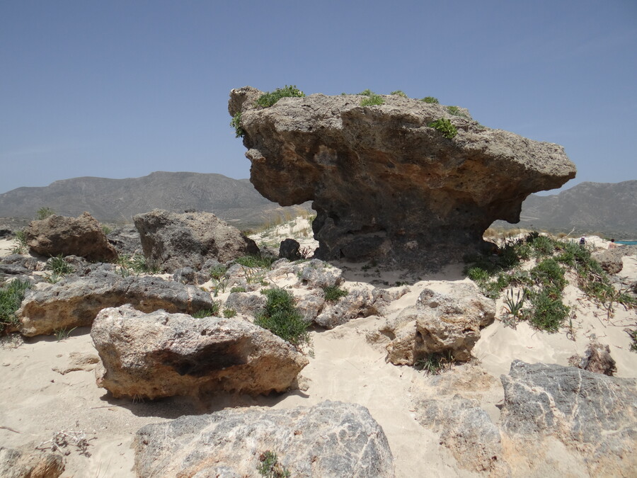 Rocks at Elafonisi Beach