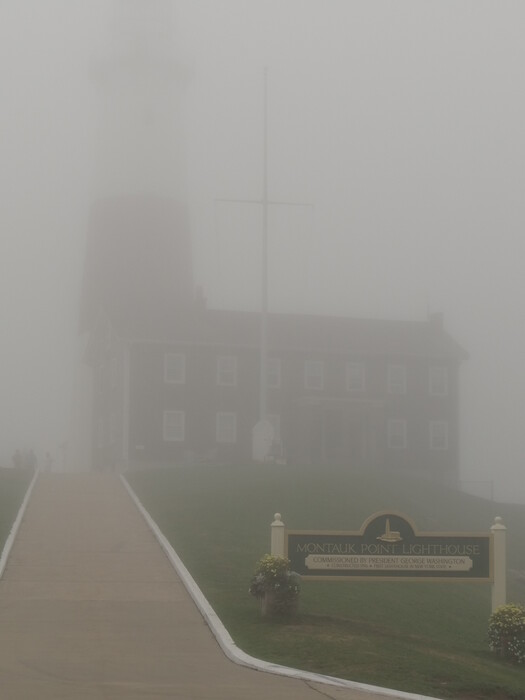 Montauk Point Lighthouse in the Fog