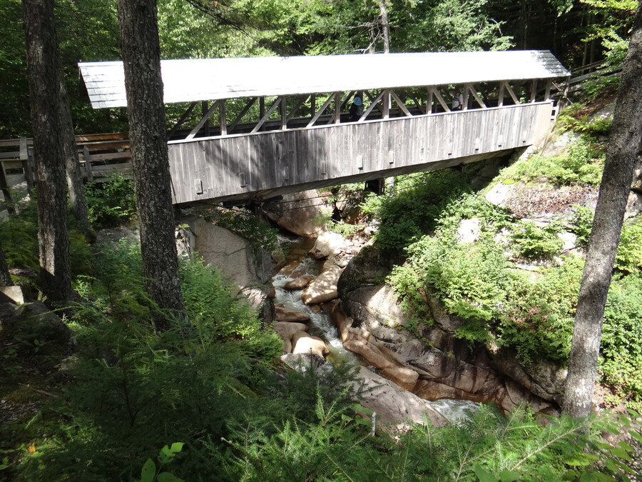Roofed Bridge at Franconia Notch State Park