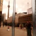 CN Tower reflected