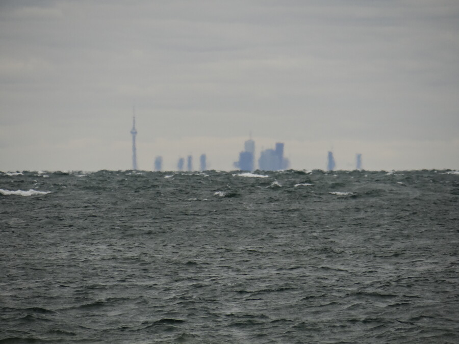 Toronto behind Lake Eerie