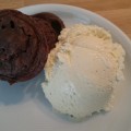 Served with ice cream