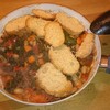 The steaming stew