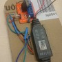 electronics soldered, preparing to place the DC converter