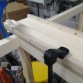 starting on the fence rail