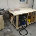 workbench tucked aside