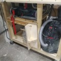 old coat rack to hack the push stick and cross cut sled