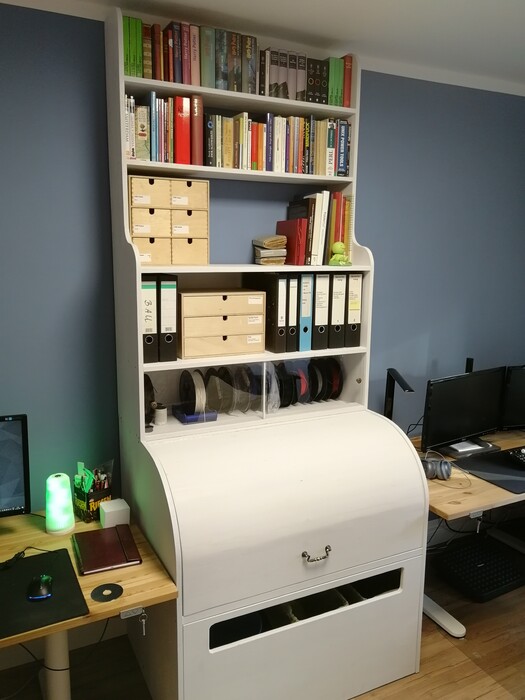 printer cupboard and shelf