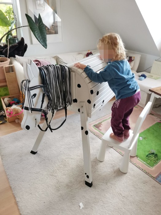 Mounting the horse
