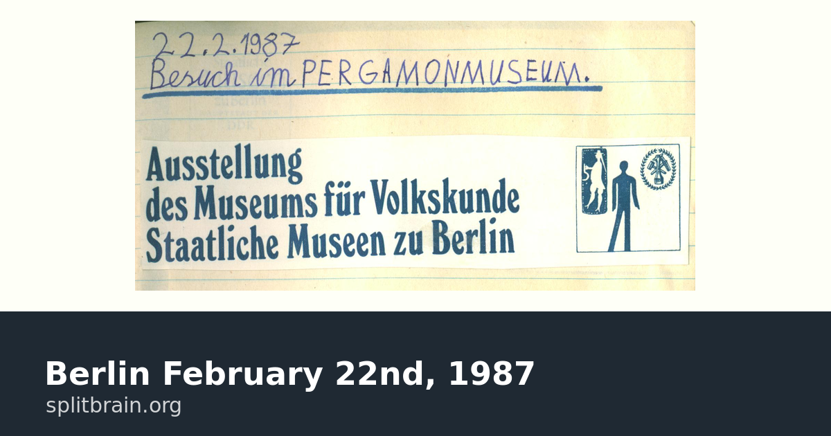 Berlin February 22nd, 1987 [splitbrain.org]