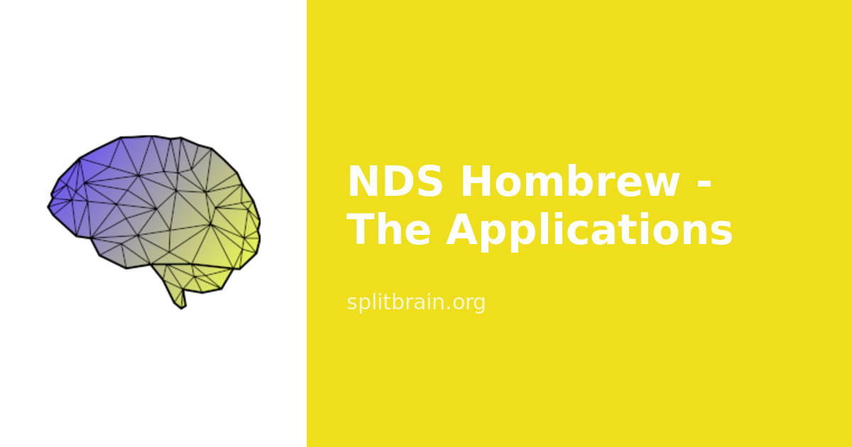 NDS Hombrew - The Applications [splitbrain.org]