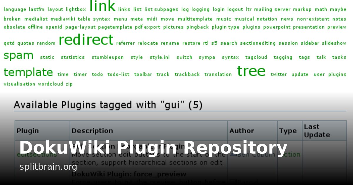 DokuWiki Plugin Repository [splitbrain.org]