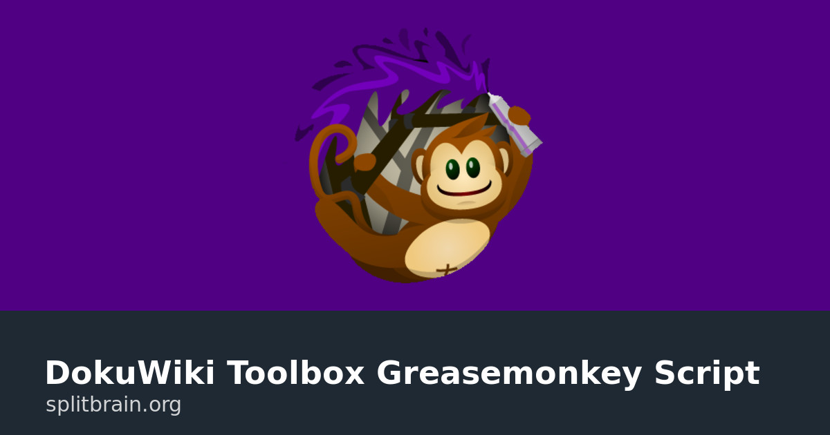 DokuWiki Toolbox Greasemonkey Script [splitbrain.org]