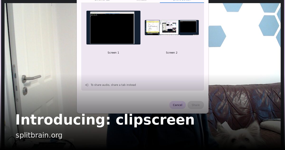Introducing: clipscreen [splitbrain.org]