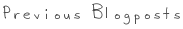 Previous Blogposts
